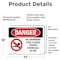 Signmission No Swimming Pool Closed Chemicals In Use Danger Sign, Vinyl Decal, 24in W x 18in L, 2PK OS-2PACK-DS-D-1824-L-1627 - alternate 5
